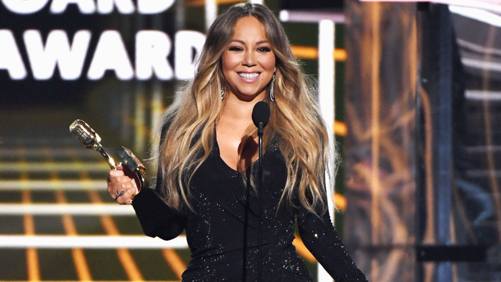 Mariah Carey ganhando o World Music Awards