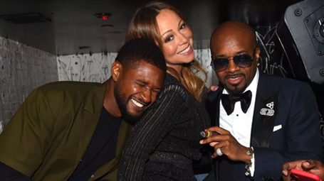 Mariah Carey com Usher e Jermaine Dupri
